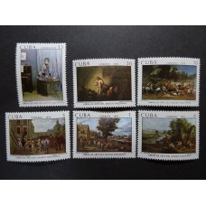 CUBA 1979 SERIE COMPLETA DE ESTAMPILLAS NUEVA MINT PINTURAS